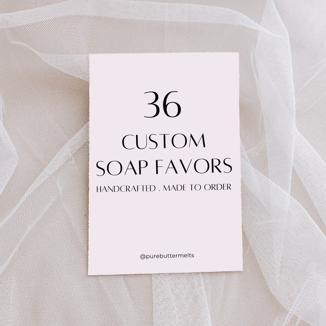 handcrafted custom soap favors