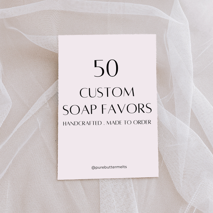 handcrafted custom soap favors