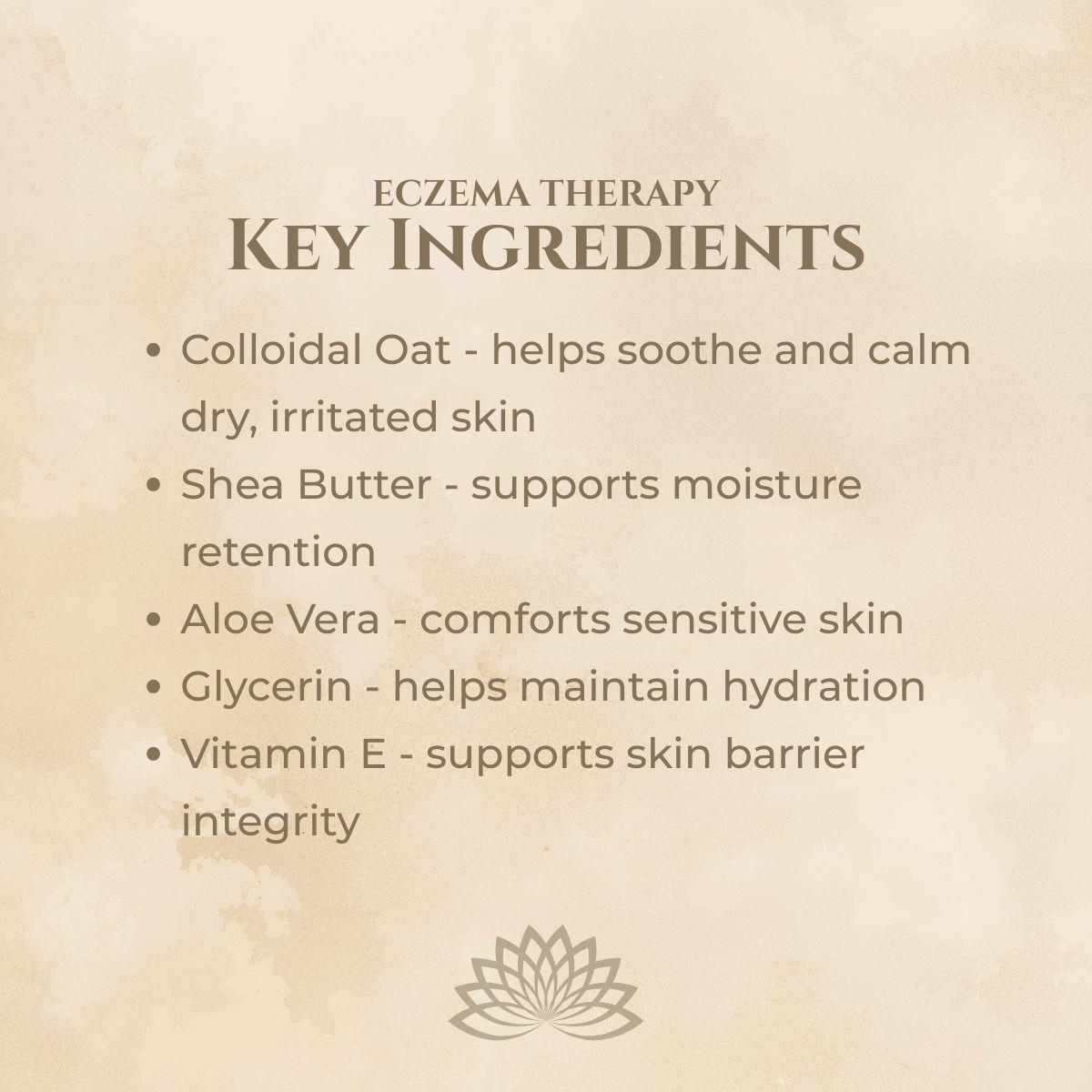 Supports skin prone to dryness and irritation Helps comfort compromised or reactive skin