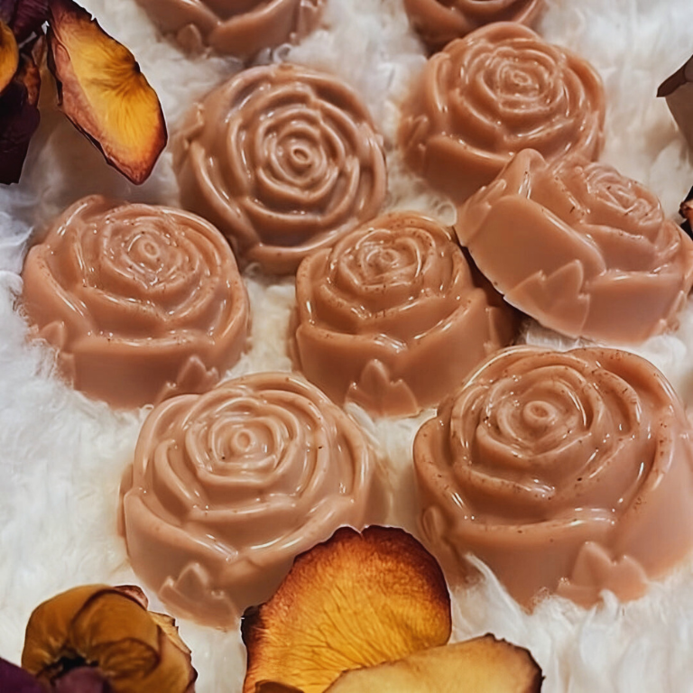 Handmade Yoni Soap Bar with pink clay