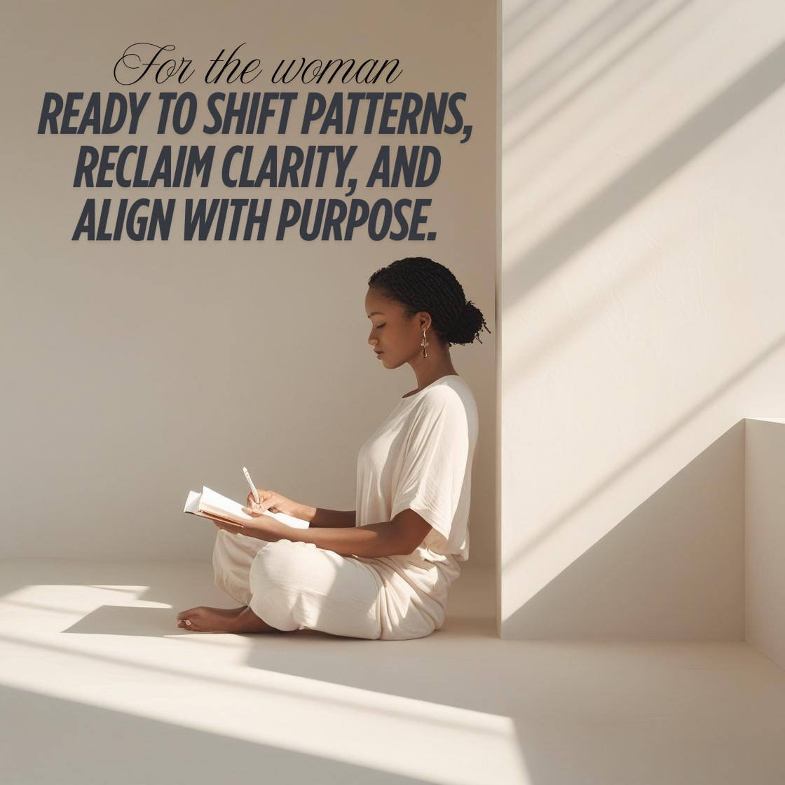 Person journaling during holistic mentorship session focused on emotional clarity and intentional self-growth.