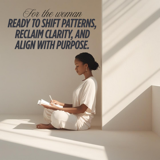 Person journaling during holistic mentorship session focused on emotional clarity and intentional self-growth.