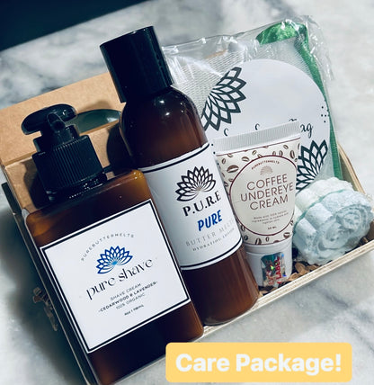 Pure Butter Melts gift set with organic body care