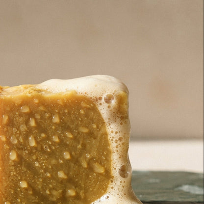 Turmeric Soap bar lathering, golden-amber brightening cleanser — PureButterMelts