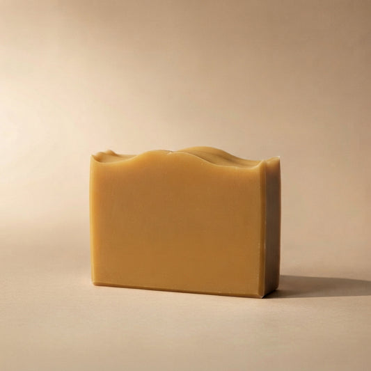 Turmeric Soap bar, solid golden-amber brightening cleanser — PureButterMelts
