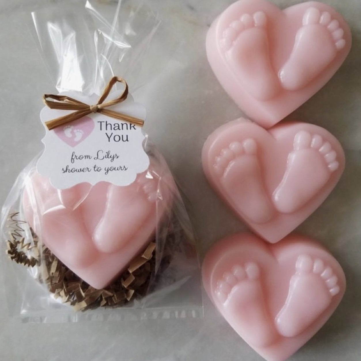 baby shower handmade soap favors